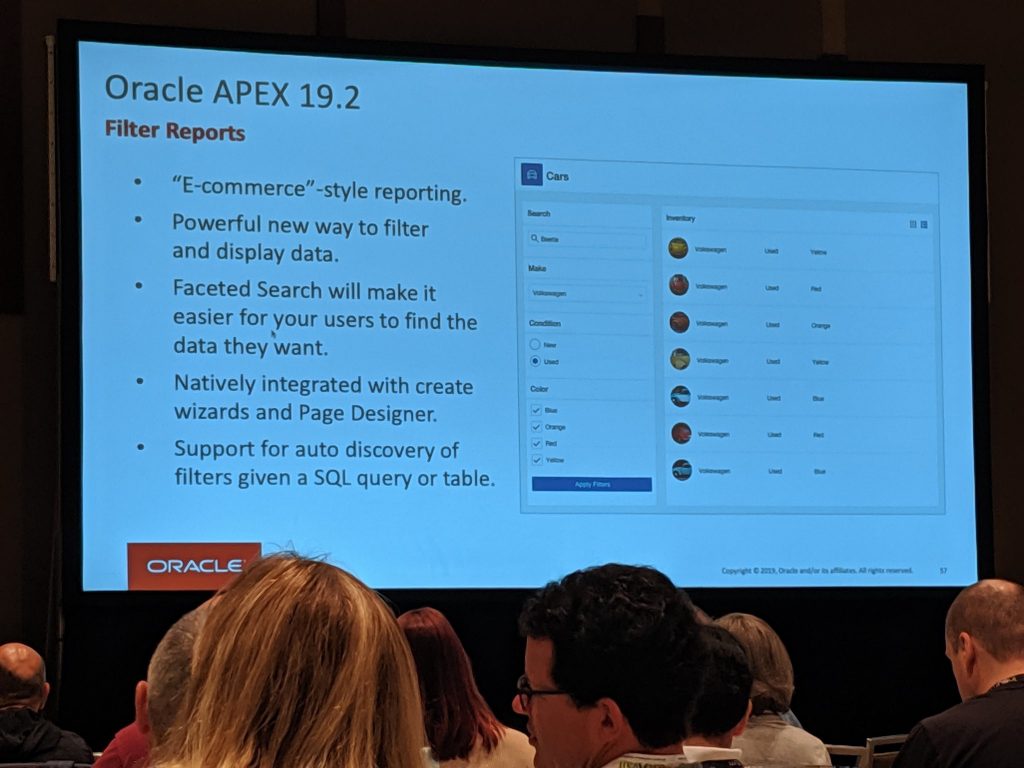 اوراکل اپکس-Filter Report on APEX